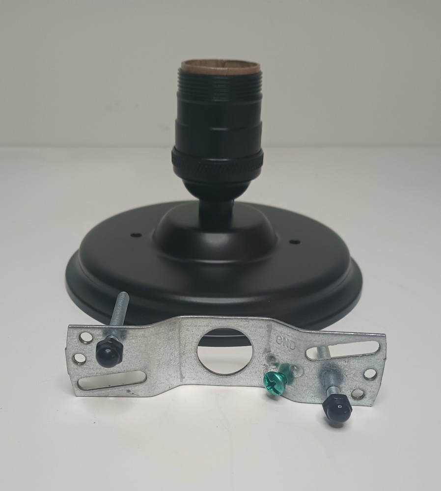 Satin Black Flush Mount Ceiling Light Fixture