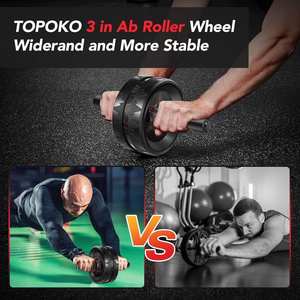 AB Roller Wheel - Ab Roller for Abdominal Workout and Core Strength Training, Po