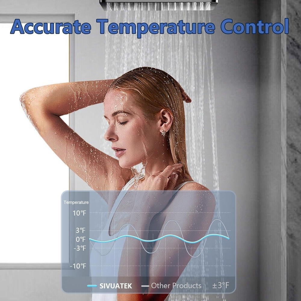 SIVUATEK Electric Tankless Water Heater 14kW, 240V-ETL Certified,Self Modulating