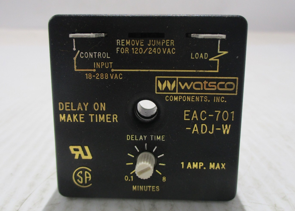 NEW WATSCO EAC-701-ADJ-W COMPRESSOR DELAY ON BRAKE TIMER