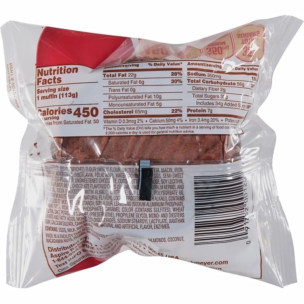 Otis Spunkmeyer Chocolate Chocolate Chips Muffin, 4 Ounce, 24 Count Case