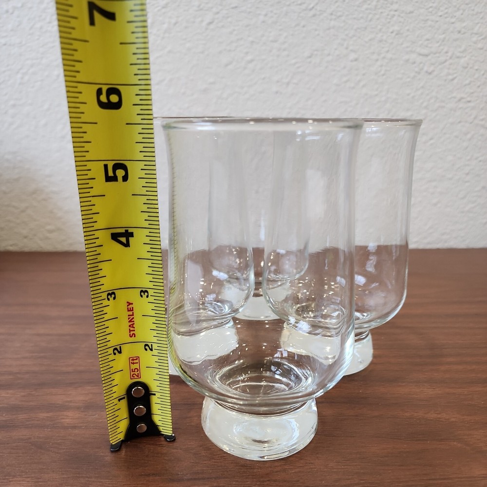 Aurora by Tuscany Crystal Solid Base drinkware Stackable 16 oz Glasses MCM