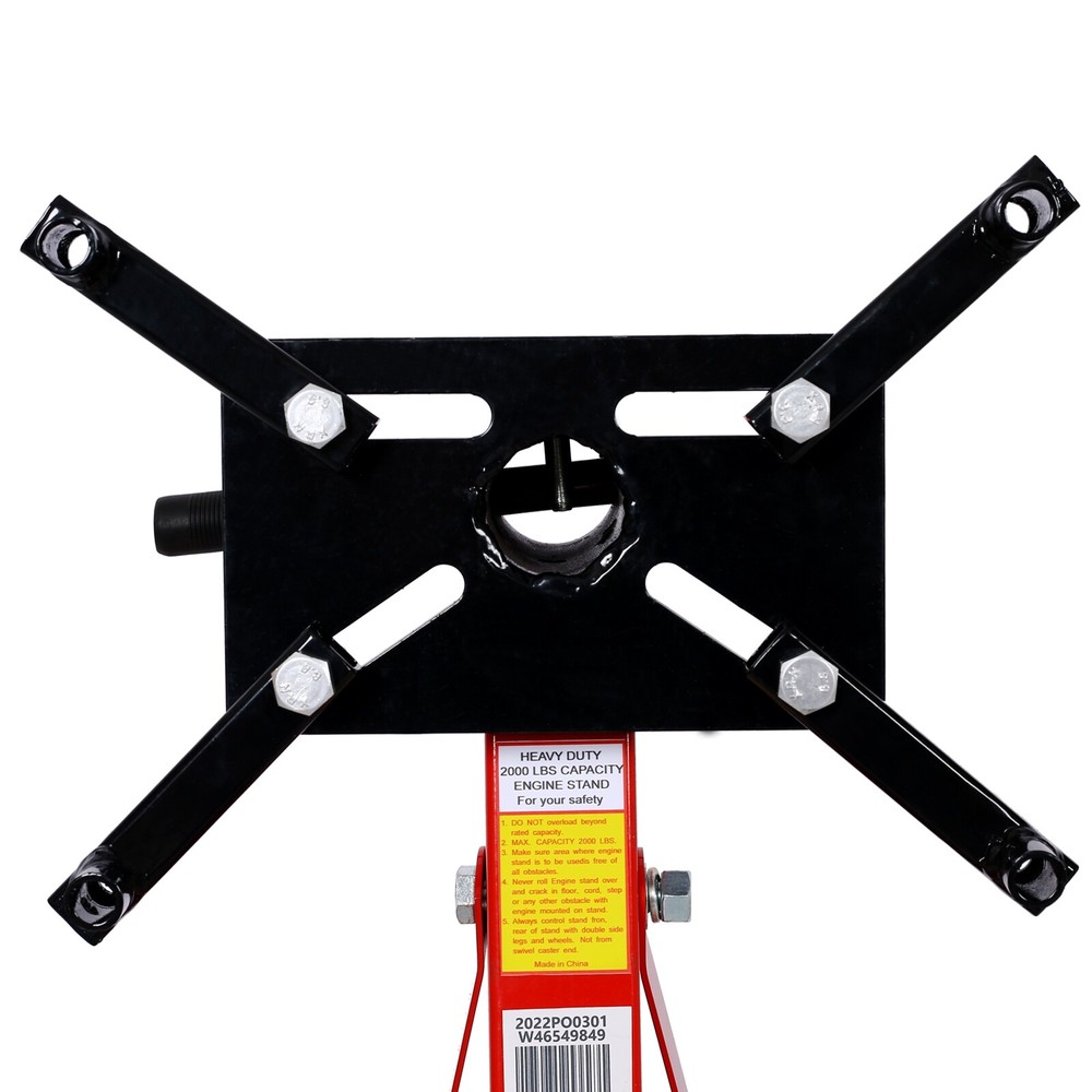 2000LBS Folding Engine Stand Vehicle Engine Block Stand 360 Degree Rotating Head