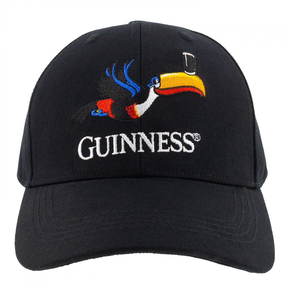 Guinness Beer Toucan Adjustable Black Hat Black