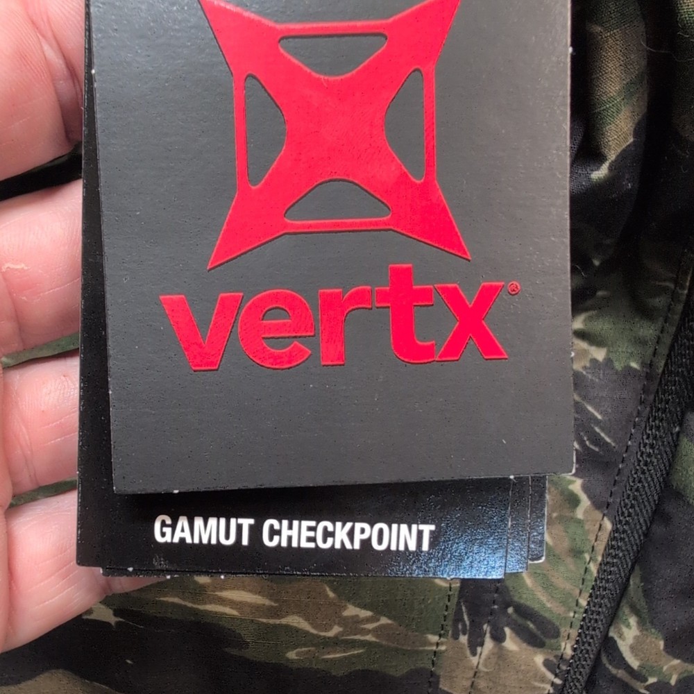 Very RARE VERTX Gamut Checkpoint In Tiger Stripe Camouflage Backpack