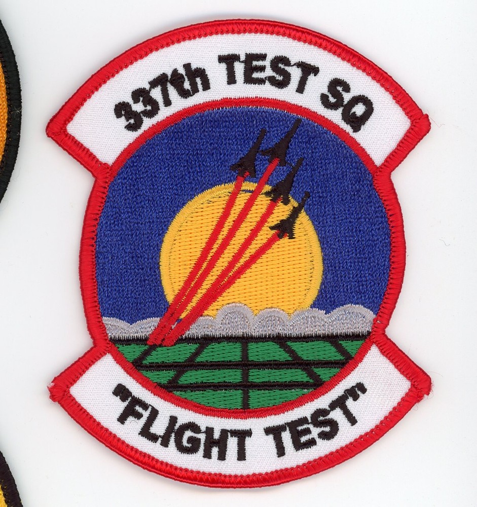 PATCH USAF 337th TEST SQUADRON FLIGHT TEST IRON ON ON PARCHE