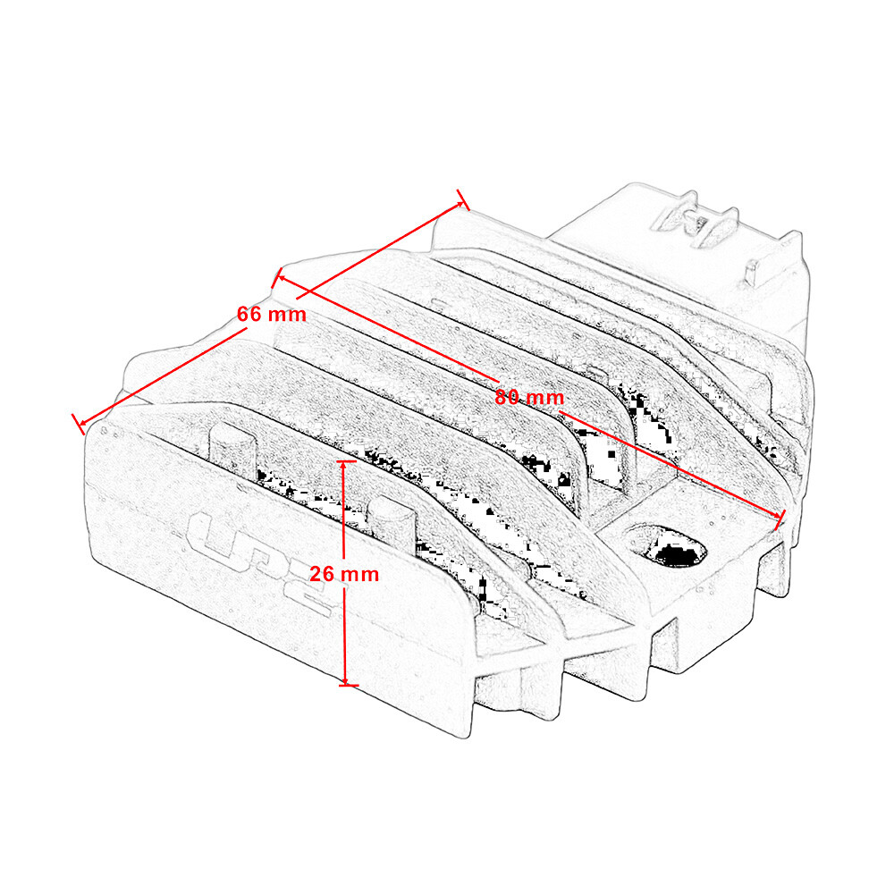 Heatsink Voltage Regulator Rectifier for Honda TRX250