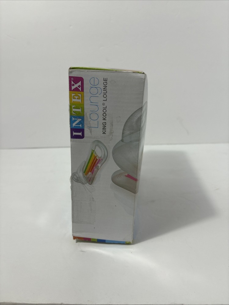 **NEW** INTEX KING KOOL INFLATABLE POOL LOUNGE FLOAT WITH HEADREST & CUP HOLDER
