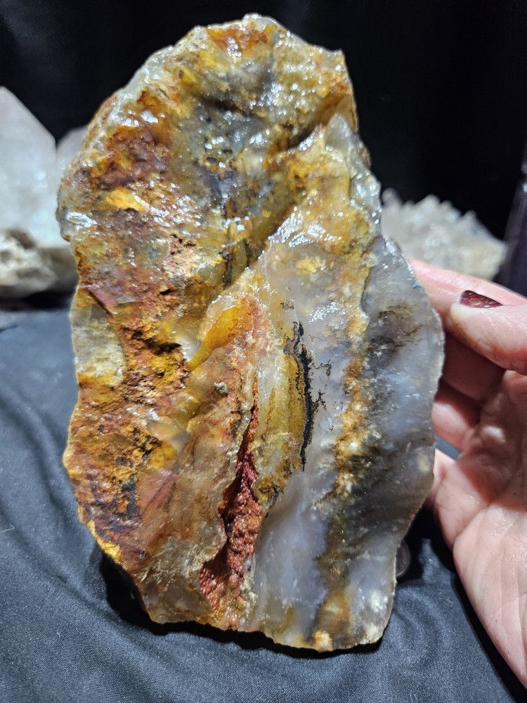 Plume Agate Multicolored Specimen Natural Form (6lbs 11oz)