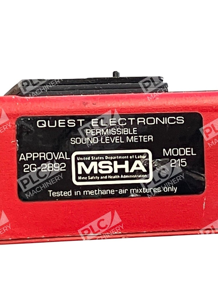 Quest Electronics 2G-2892 Permissible Sound Level Meter Model 215