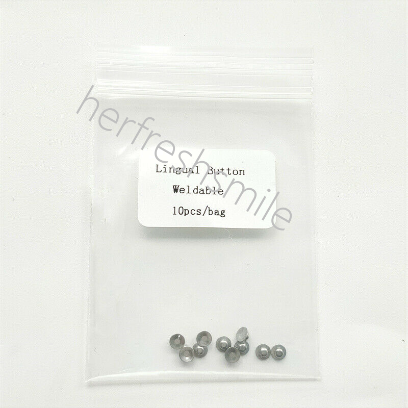 Dental Lingual Buttons Smooth Bottom Weldale Button Brackets Retainers Metal