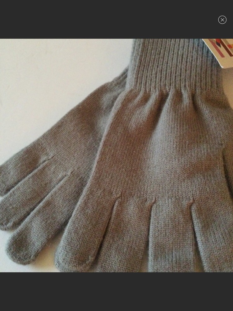 TROUVE WOMENS KNIT GLOVES GREY OS NWT