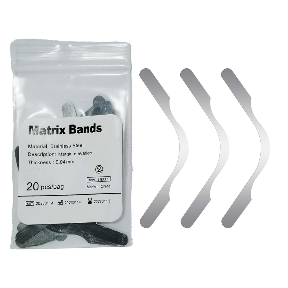 100/ Dental Tofflemire Type Matrix Bands Margin Elevation Gingival Wall Lifting