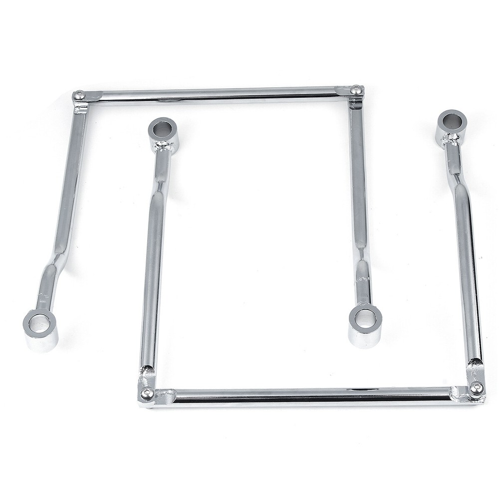 Universal Motorcycle Side Saddle Bag Support Bars Adjustable Mount Bracket Rack