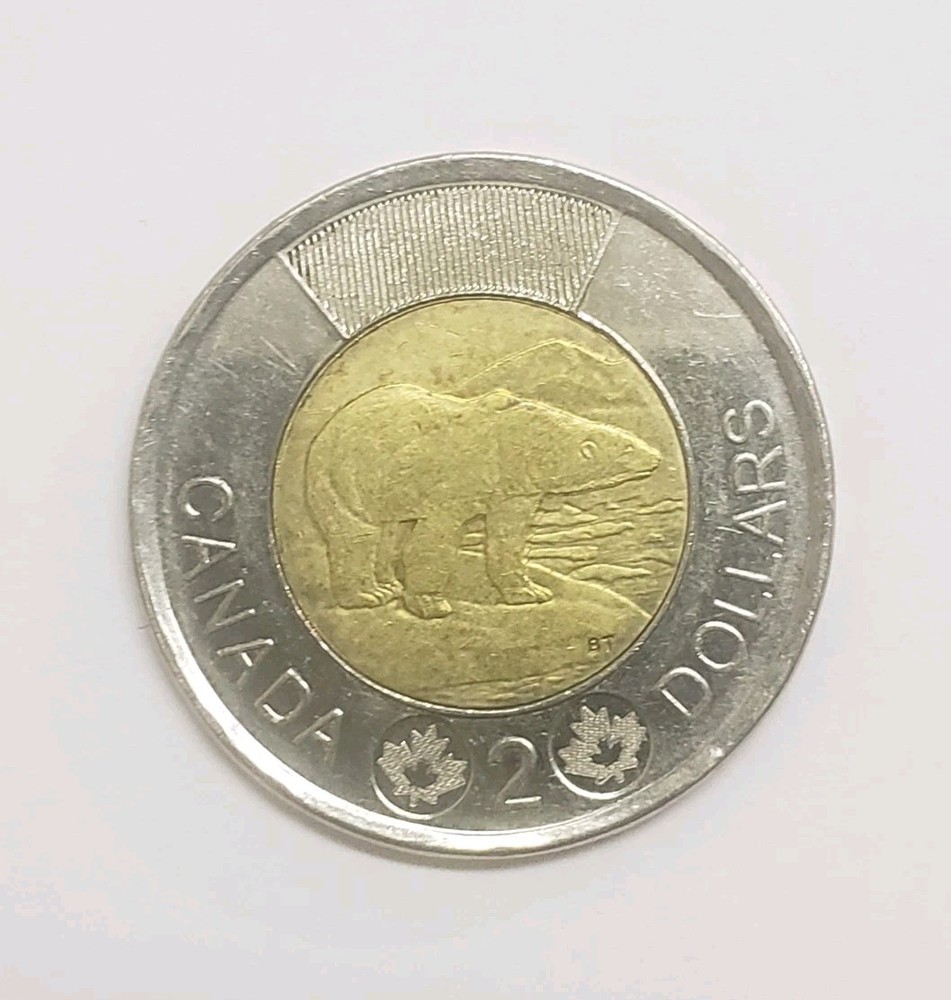 Error Canada 2018 $2 Toonie - Double Strike As Shown