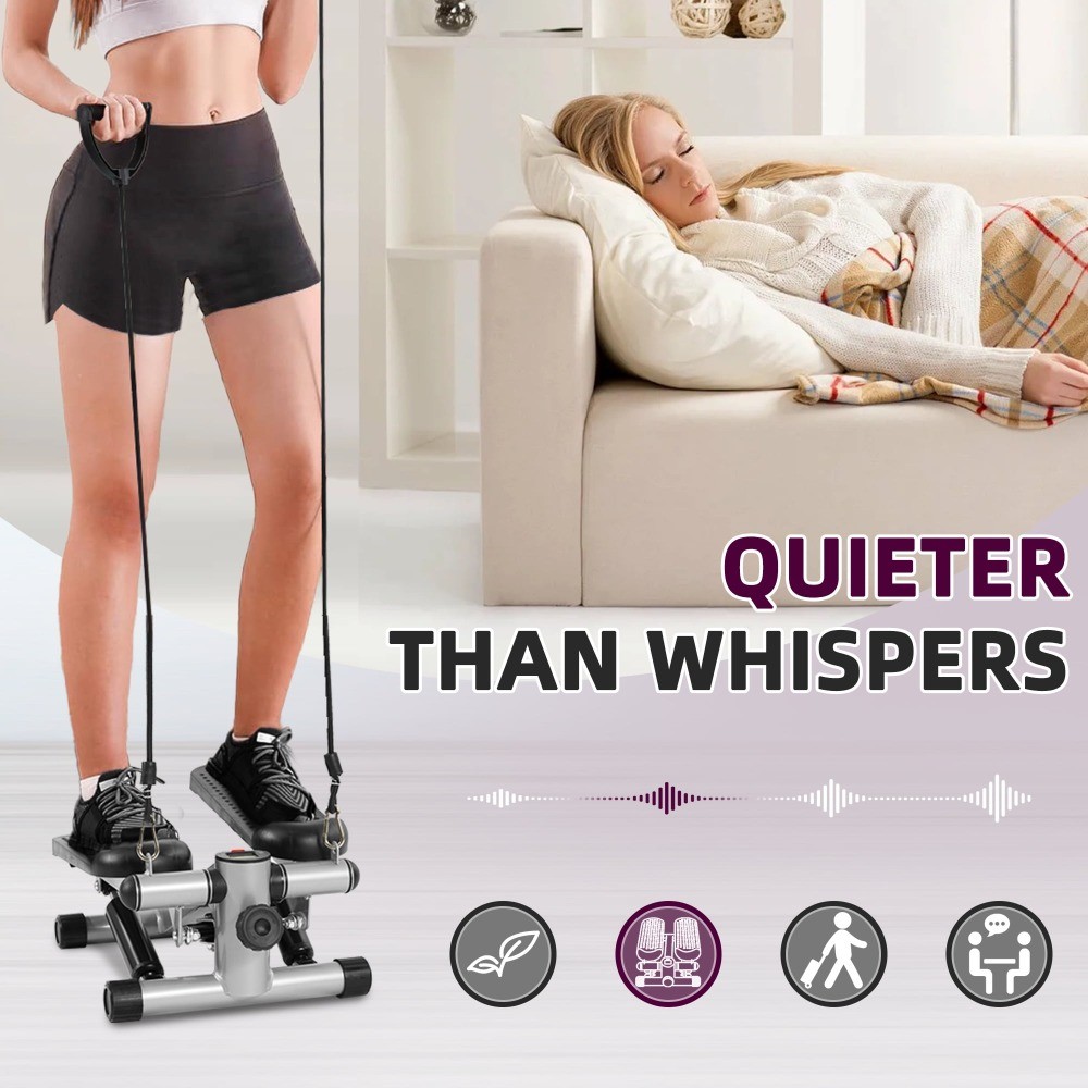 Mini Steppers, Stair Steeper with Resistance Bands
