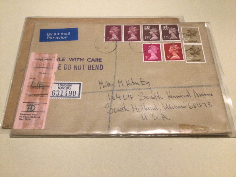 London registered claim check 2 covers A9551