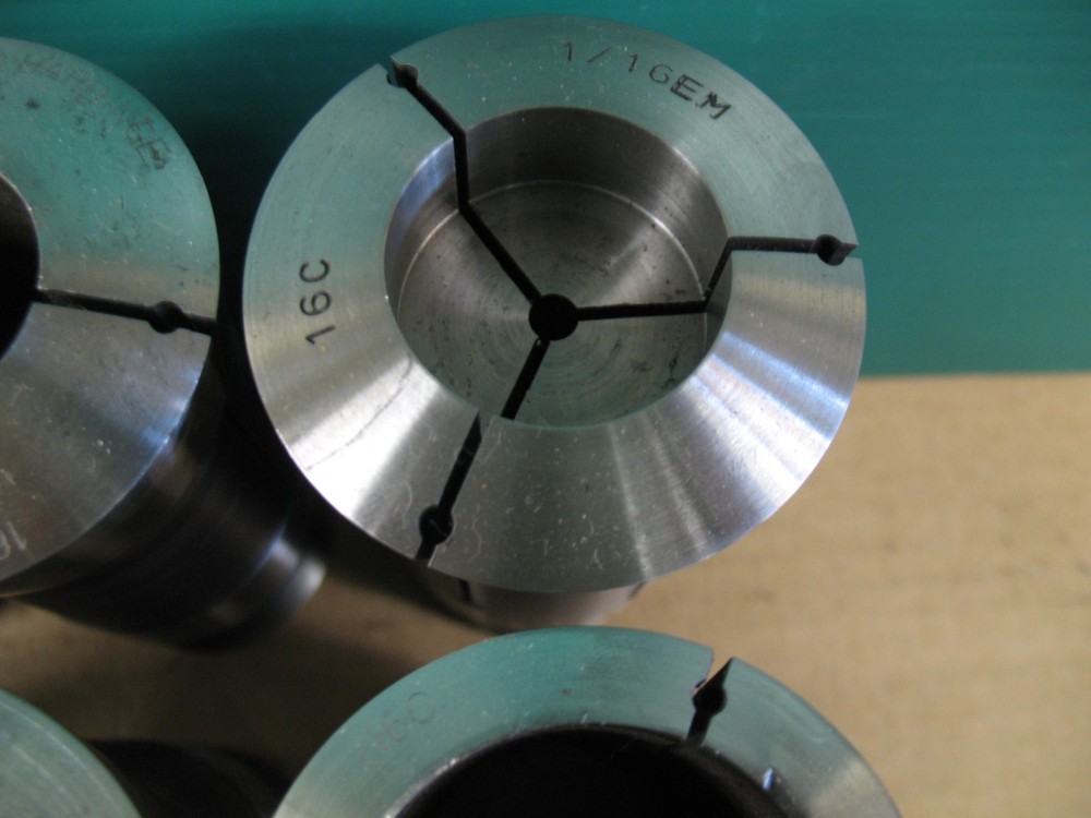 HARDINGE 16C "E" EMERGENCY COLLETS 6PCS ***VGC***