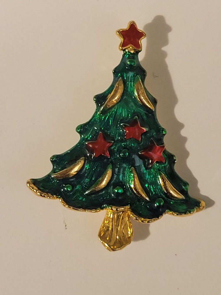 Vintage Christmas Tree Pin By AAi