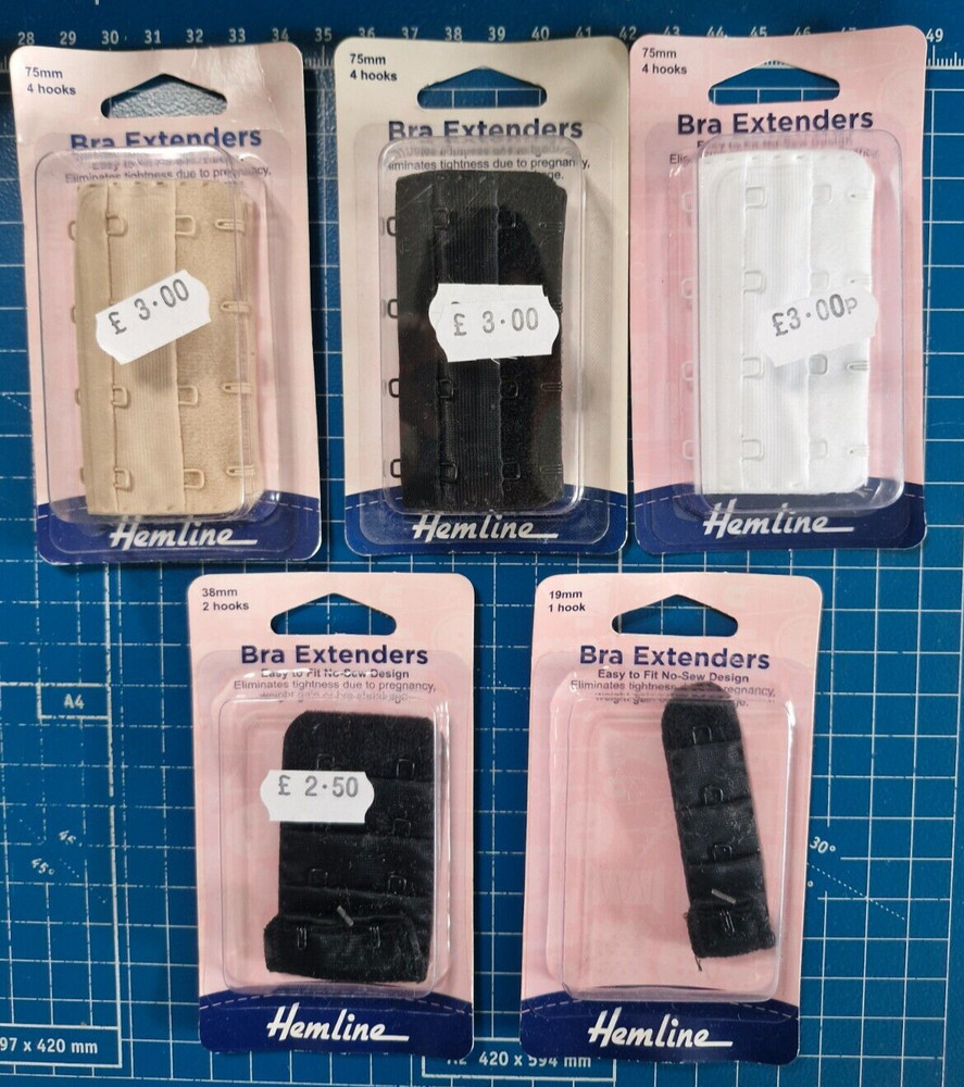 Hemline Bra Extenders Various sizes
