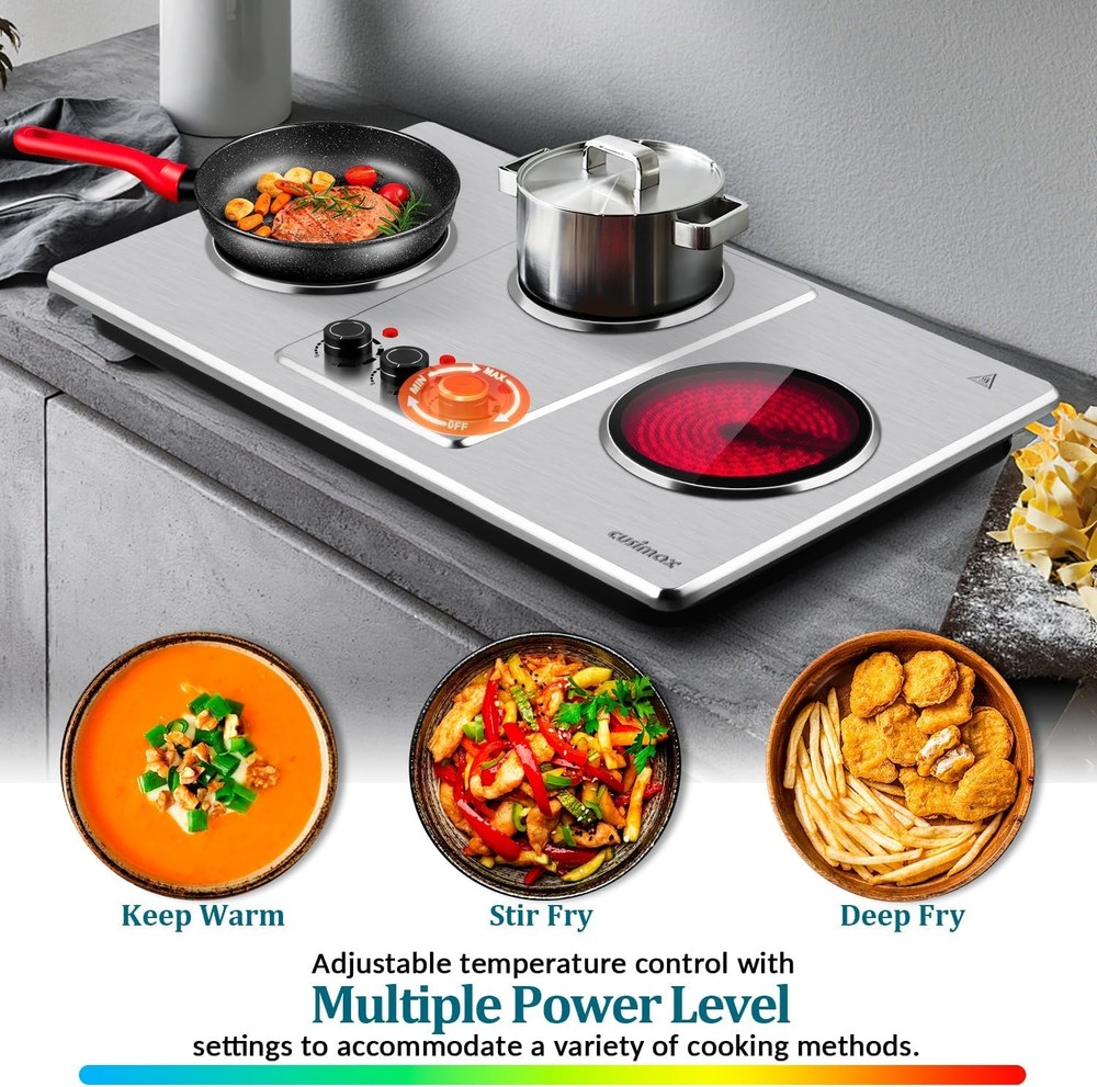 Cusimax Triple Burner Hot Plate Infrared