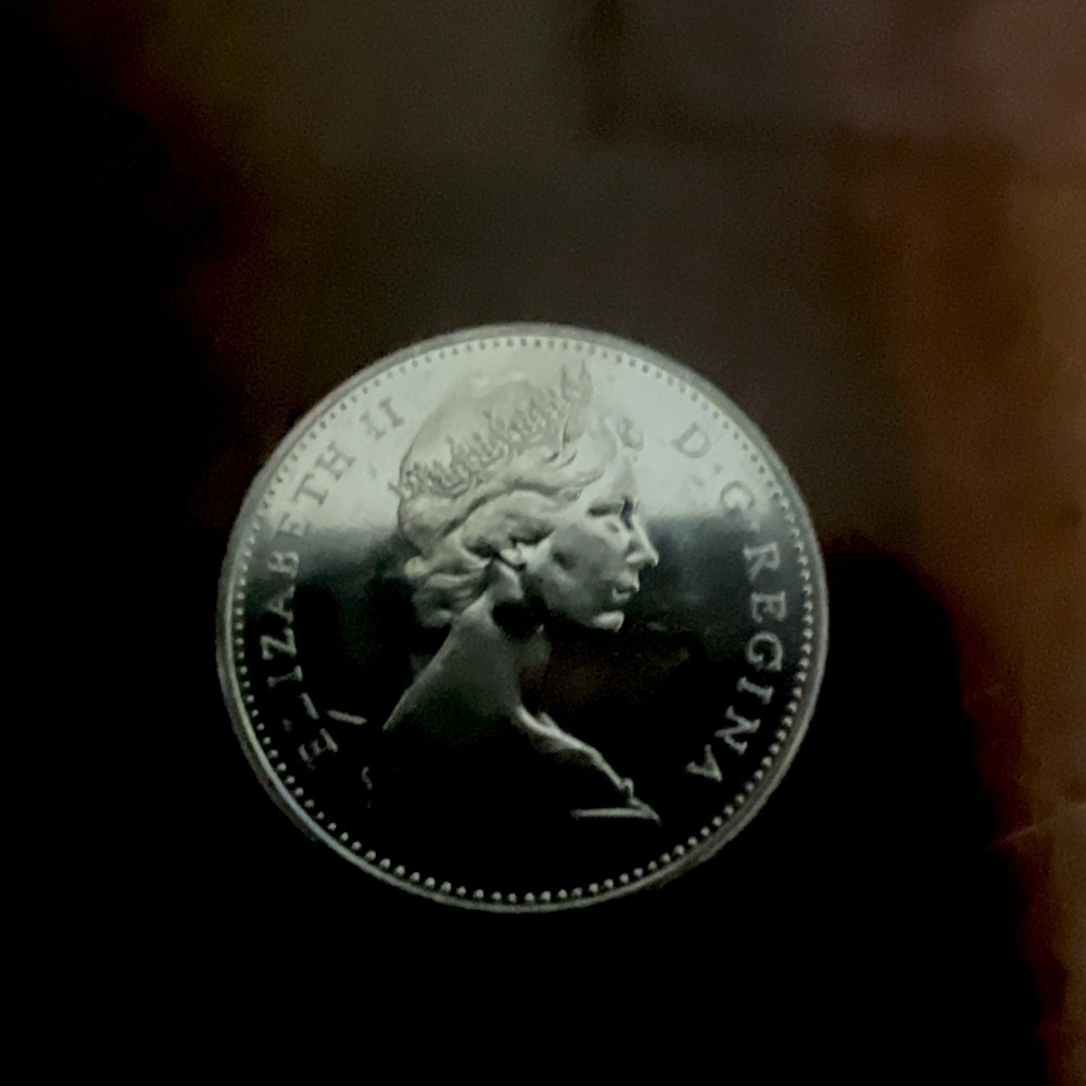 1966 5 CENTS CANADA PROOF LIKE