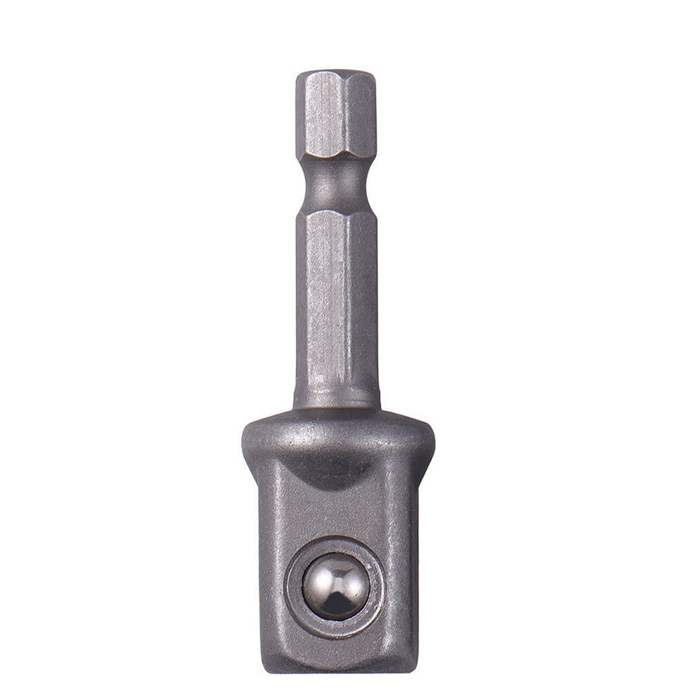 Socket Adapter Drill BIts Set Hex Shank 1/4" 3/8" 1/2" 3Pcs Impact Driver Tools