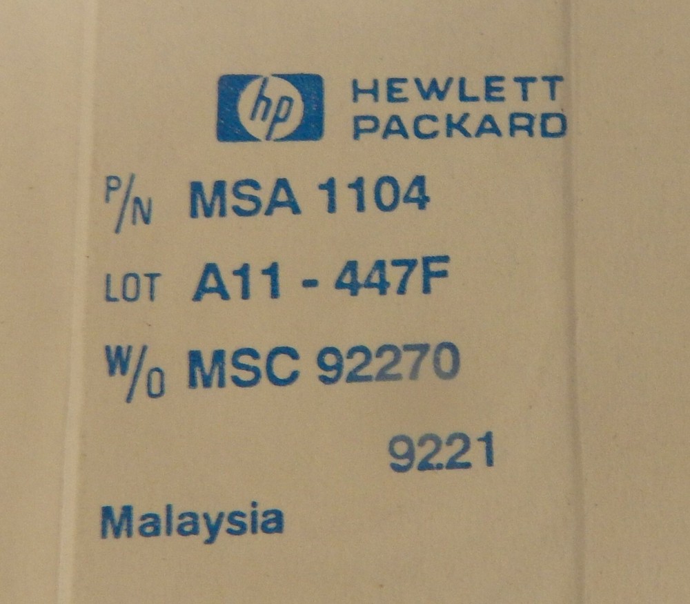 PN# MSA1104 - HP - MICROCIRCUIT,LINEAR