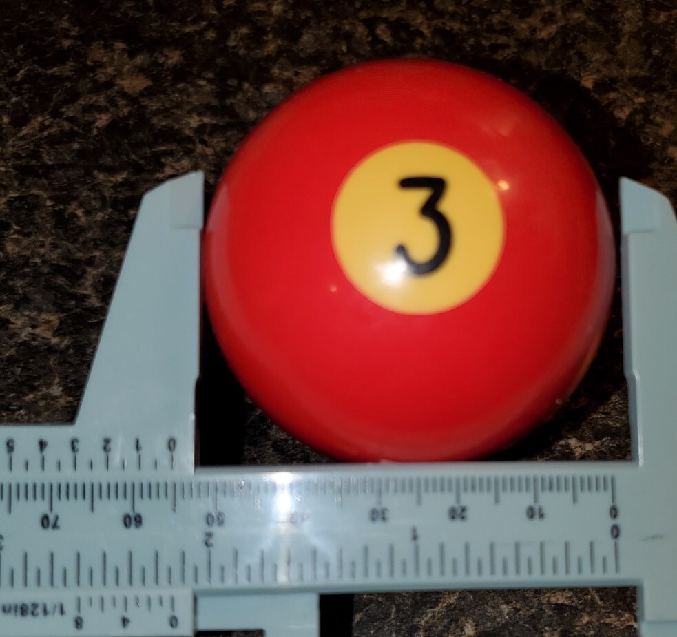 Replacement Regulation Pool 3 Ball Solid Red