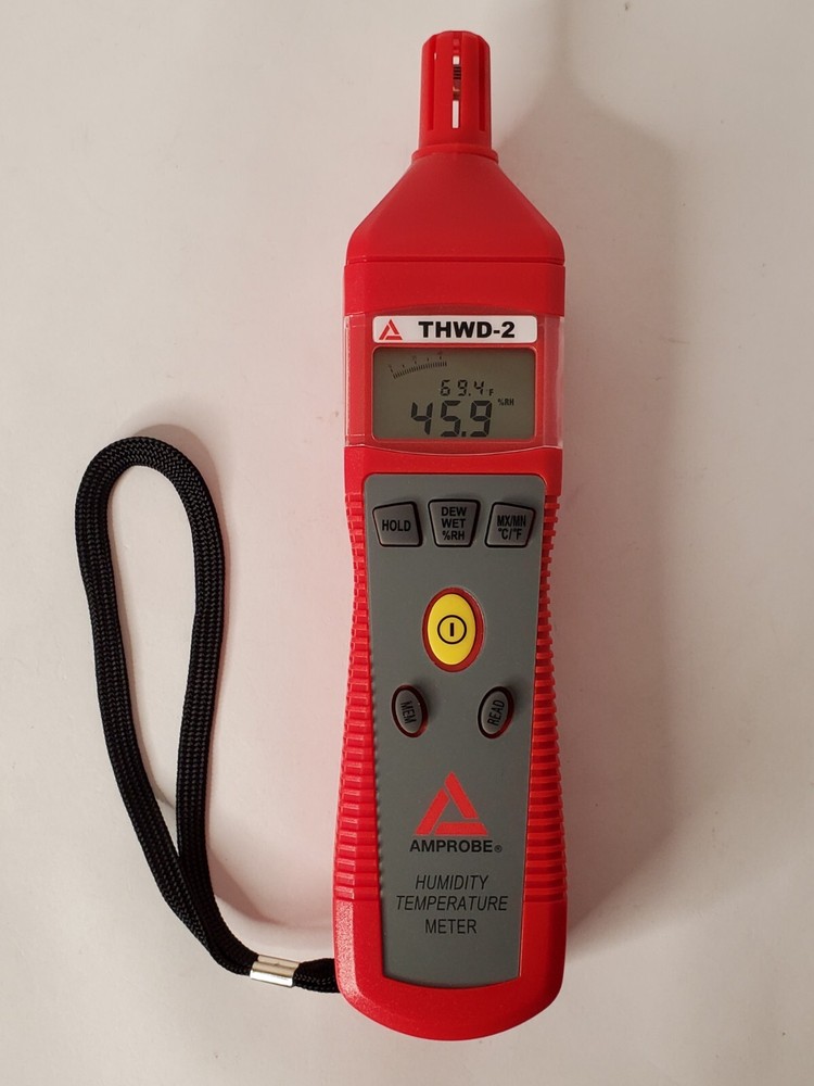 Amprobe THWD-2 Temperature Humidity Probe with Case - Tested & Working