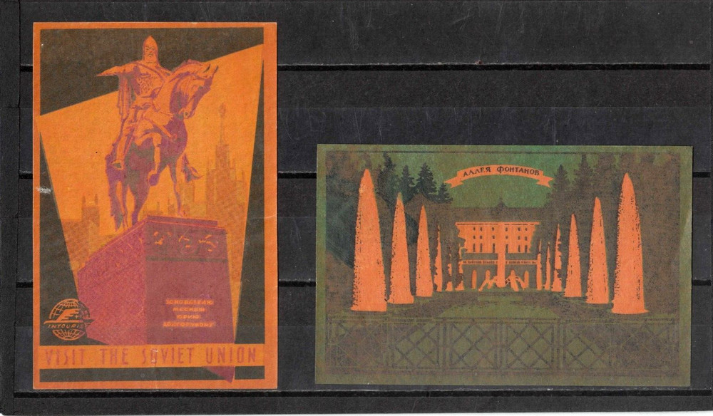 Russian Vintage matches labels 4x3