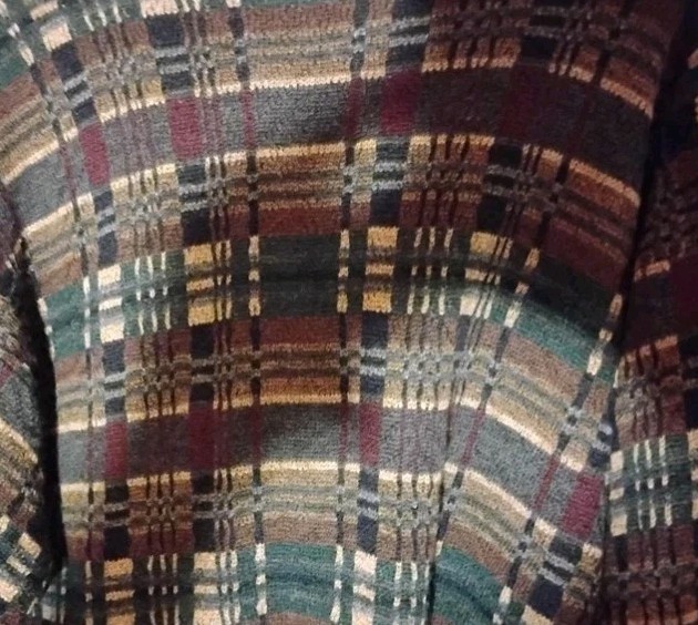 Neiman Marcus Multicolor Pure New Wool Knit Geometric Pullover Sweater L Men