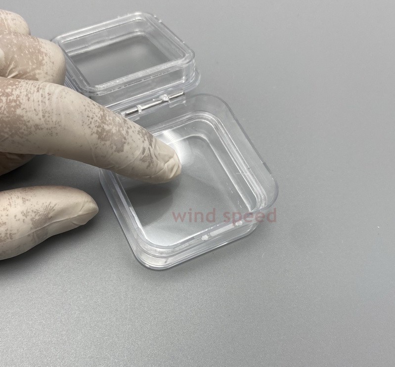 10Pcs Hinged Display Box Clear Membrane storage Boxes Denture False Teeth Case