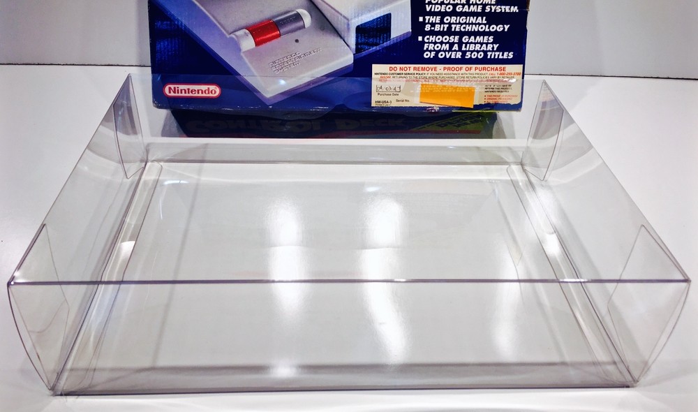 1 Console Box Protector For NES TOP LOADER    Display Case Boxes Nintendo