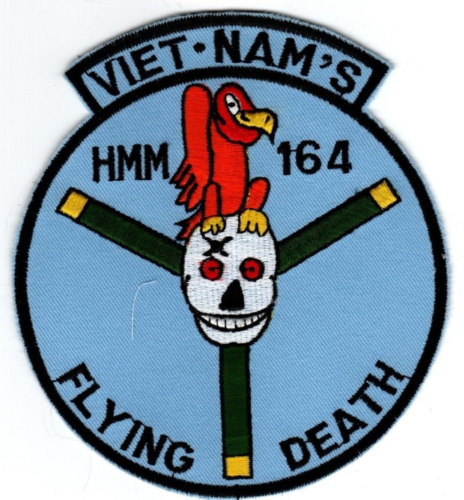Marine Medium Helicopter Squadron HMM-164 "Flying Death" patch.