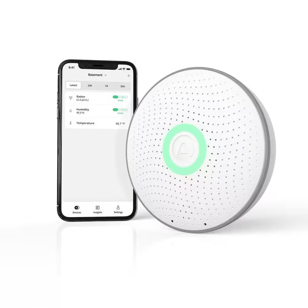 Wave Radon Battery Operated Smart Radon Detector