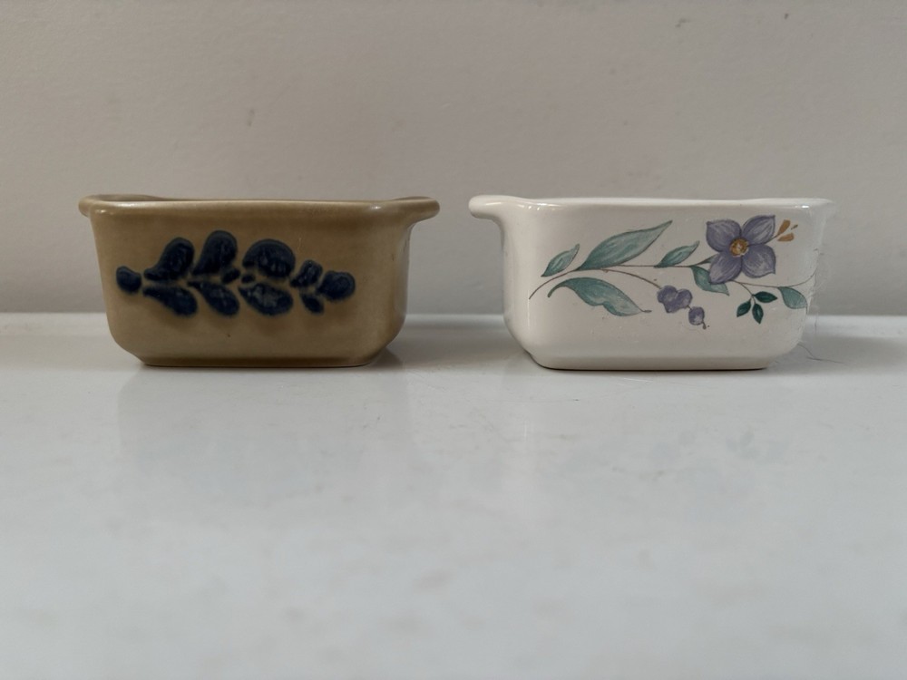 Pfaltzgraff Pottery Creamer, Sugar Packet Holders 2