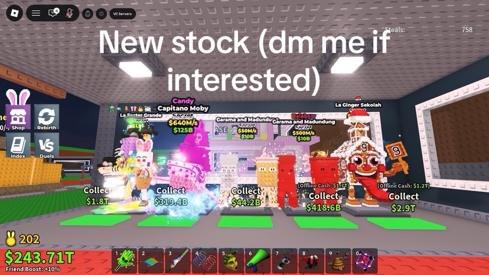 Roblox Secret Candy Rainbow Virtual Game Assets Collection
