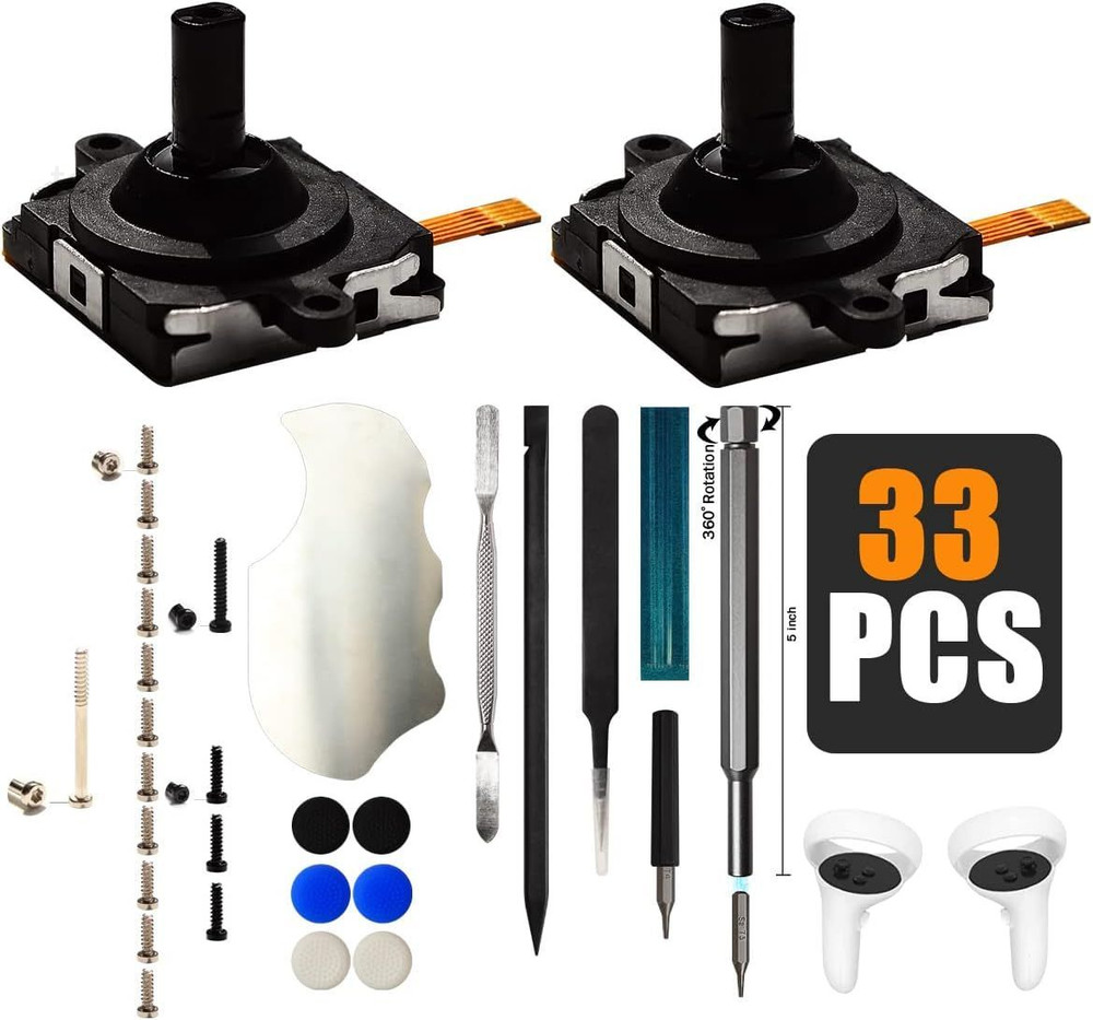 2 Pack Joystick Replacement for Oculus Quest 2 Controller Thumb Stick neutral