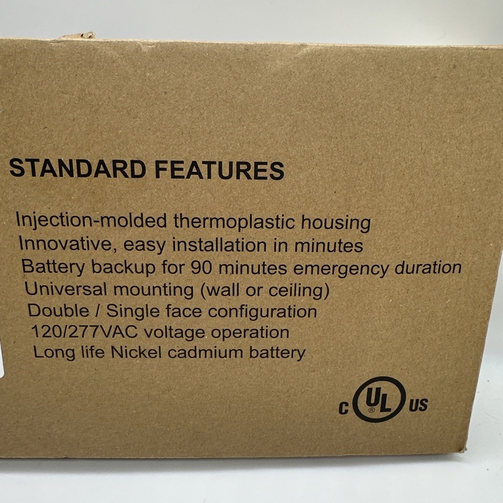 Sitisfi Emergency Exit Compact LED Exit Light Combo White Red Double Face