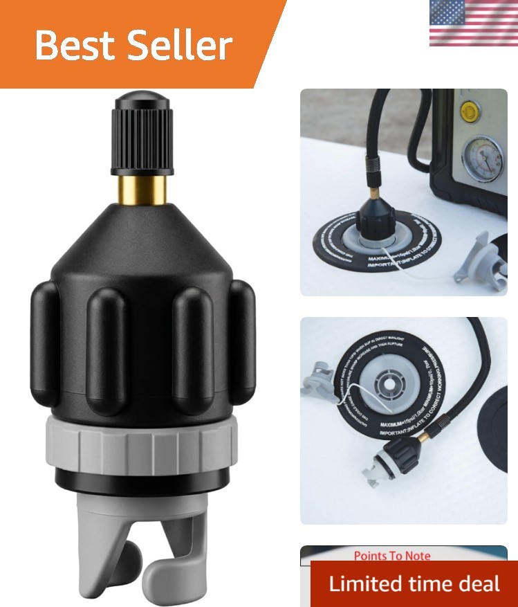 Neoprene Inflatable Board Pump Adapter - Compatible with Schrader Valves
