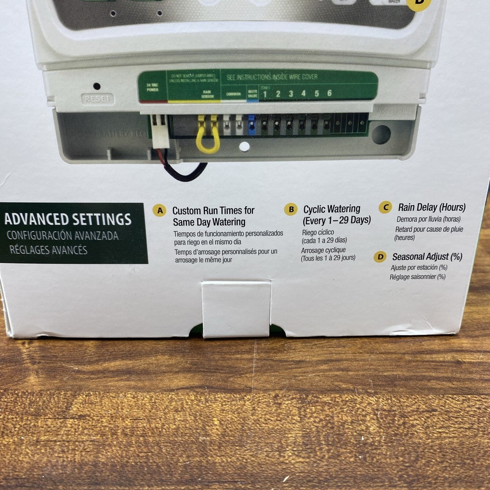 Rain Bird Irrigation Timer 4-Station Indoor Simple-to-Set Controller SST - 400i
