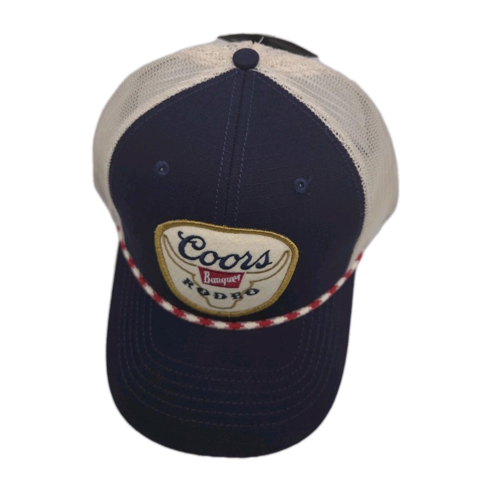 Coors Banquet Rodeo Felt Patch Logo Rope Hat Multi-Color