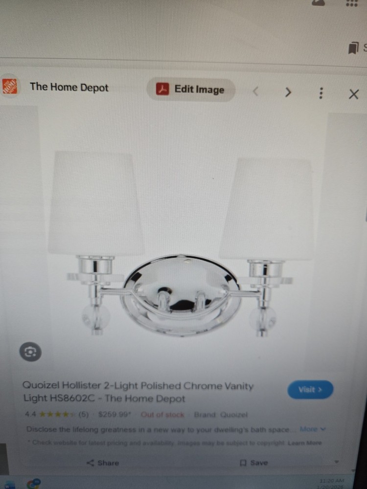 Quoizel HS 8602C Polished Chrome