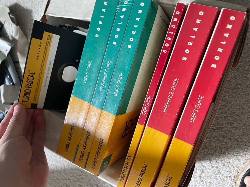 vintage 5.25 floppy disk microsoft/paradox software bundle