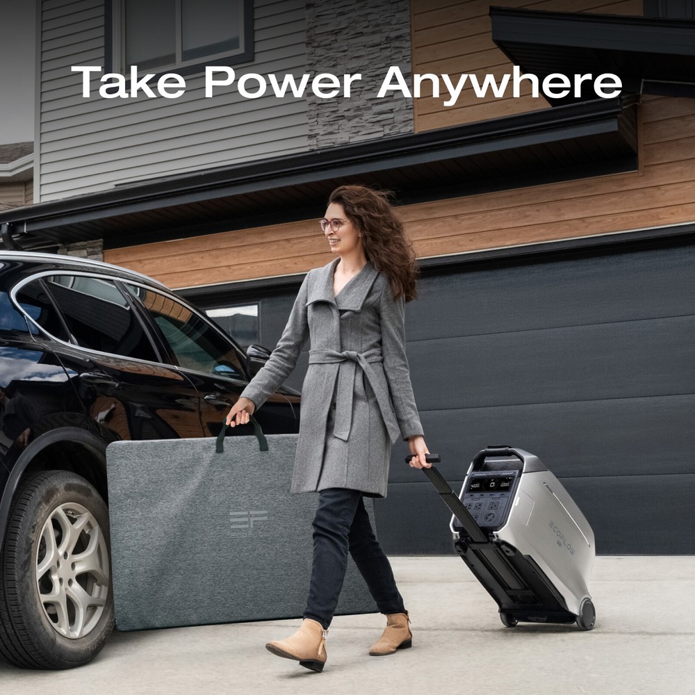 EcoFlow DELTA Pro 3 4kWh+400W Solar Panel Solar Generator Certified Refurbished