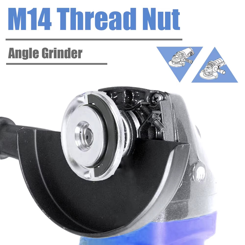 M14 Quick Release Self-Locking Flange Nut Press Plate Grinder Clamping Tool