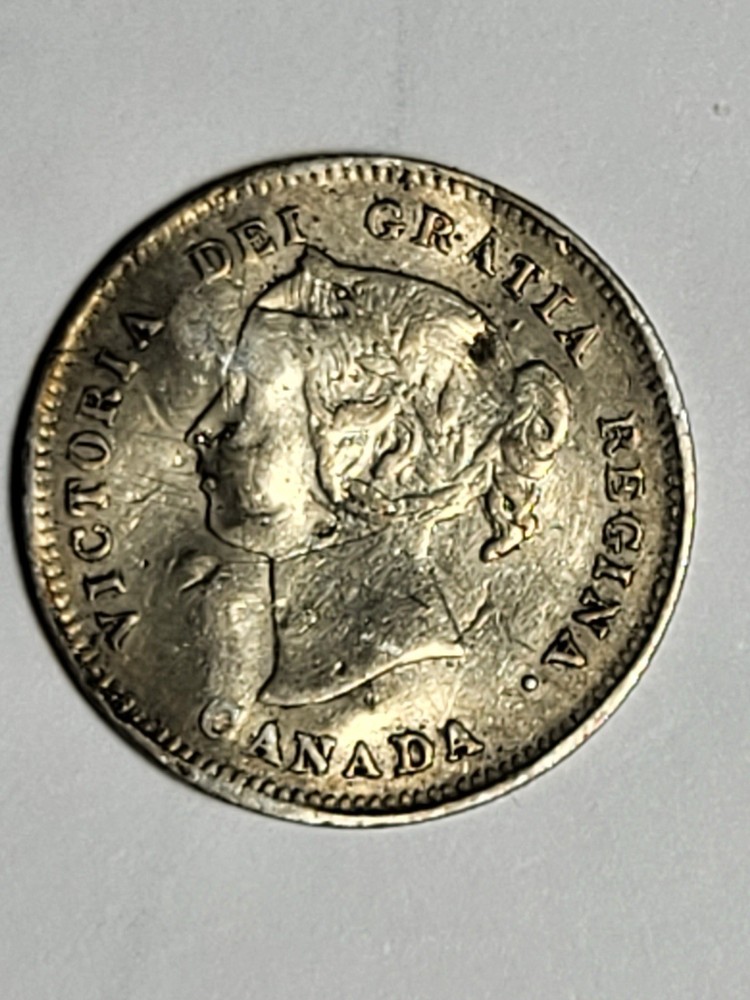 Canada 1897 VF Silver 5 cent