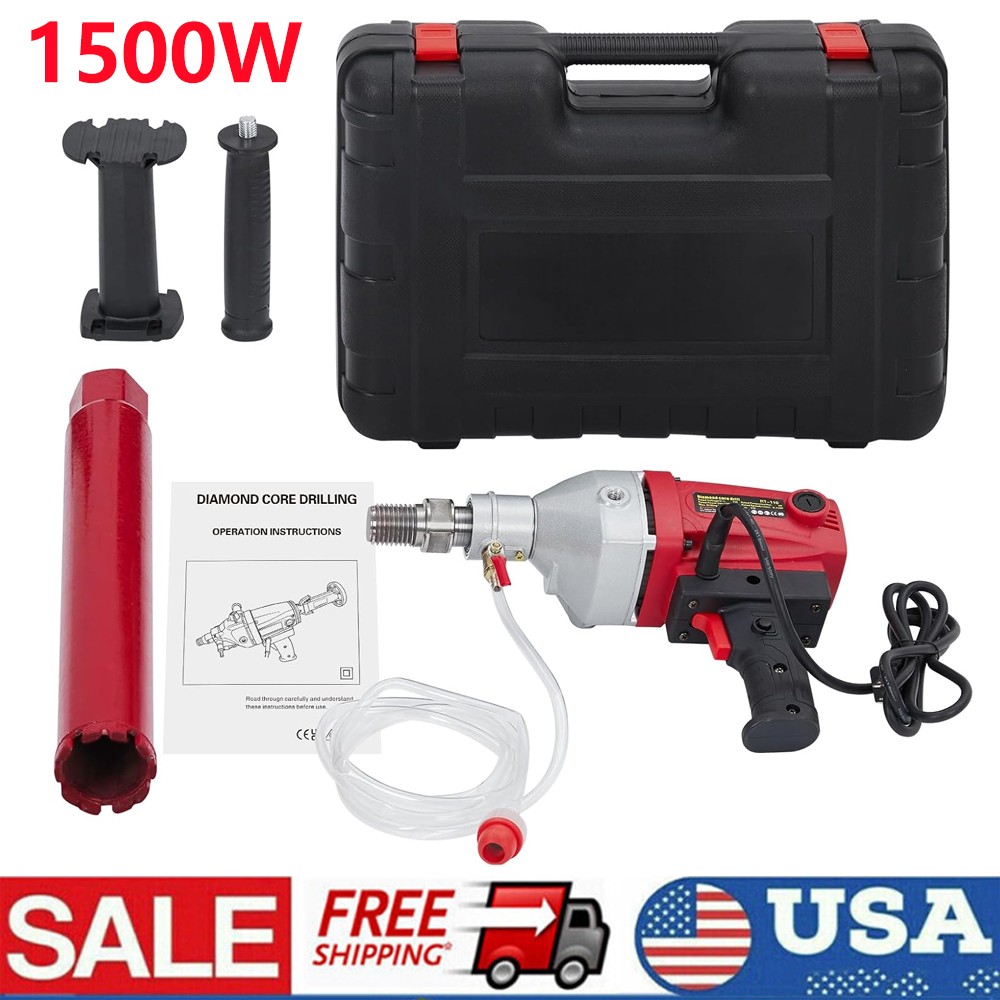 Diamond Core Drill Machine 2inch Handheld Concrete Core Drill Rig Bit 1500W