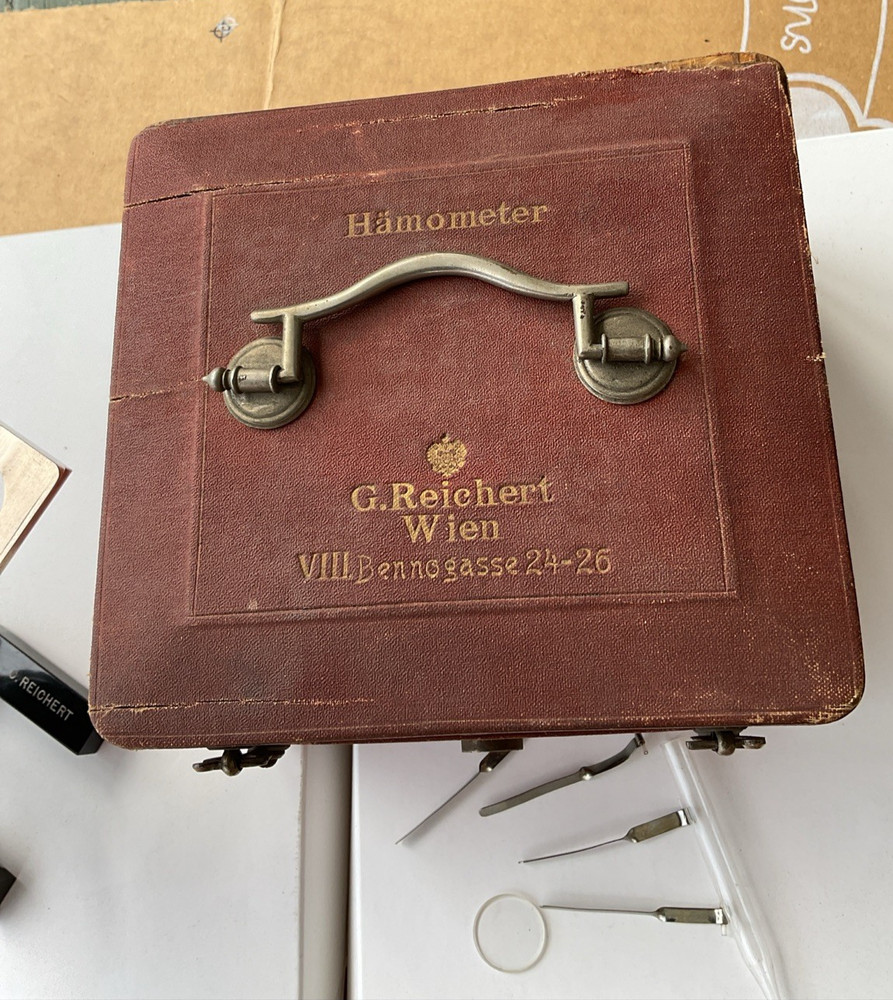 Antique 19th Century C. Reichart Hamometer Relative Microscope